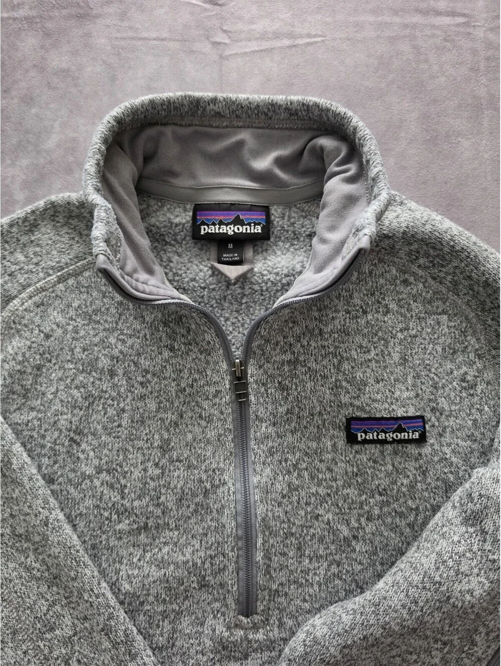 Patagonia Better Sweater 1/4 Zip Fleece Pullover Women's Medium Gray Jacket